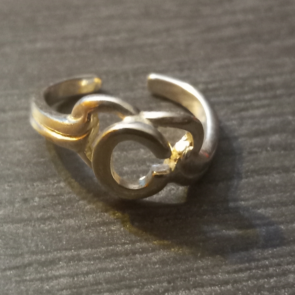 Sterling Silver Initial "C" Toe Ring - image 7